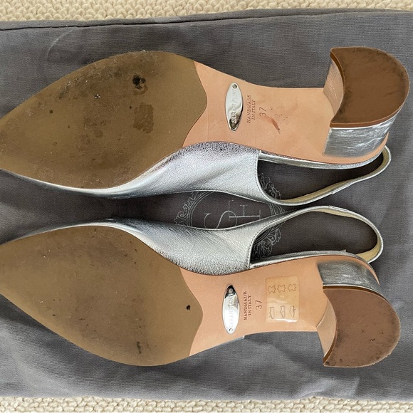 Sarah Flint silver slingback heels - Picture 5 of 7